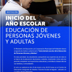 Inicio del año escolar de la Educación de Personas Jóvenes y Adultas 2024